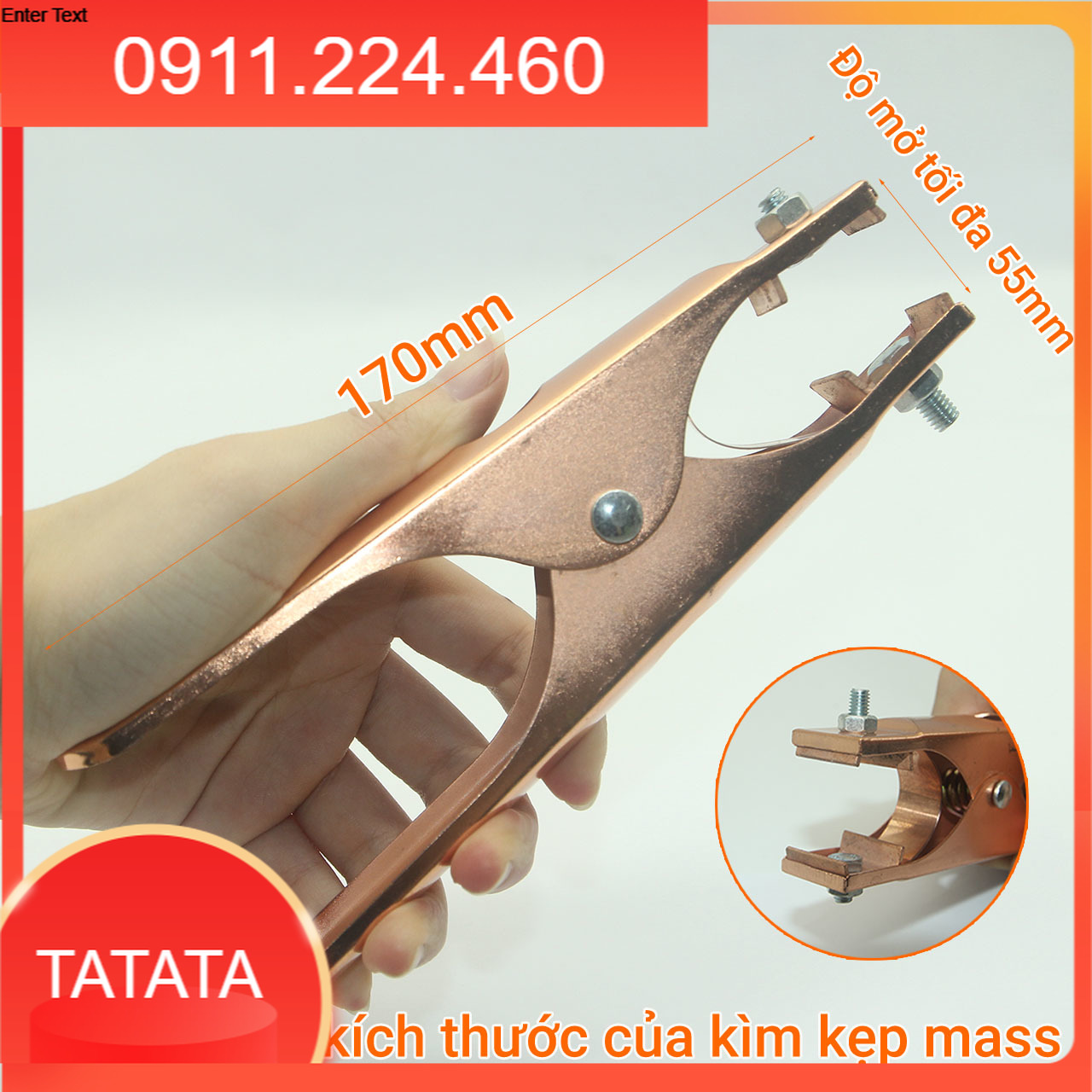 Kìm kẹp mát máy hàn 300a