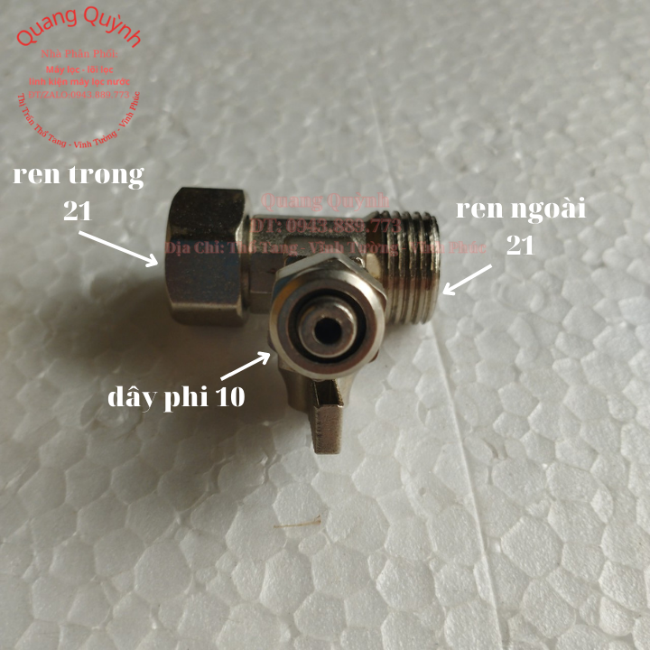 Combo 10 chiếc van chia nước máy lọc nước đúc liền.