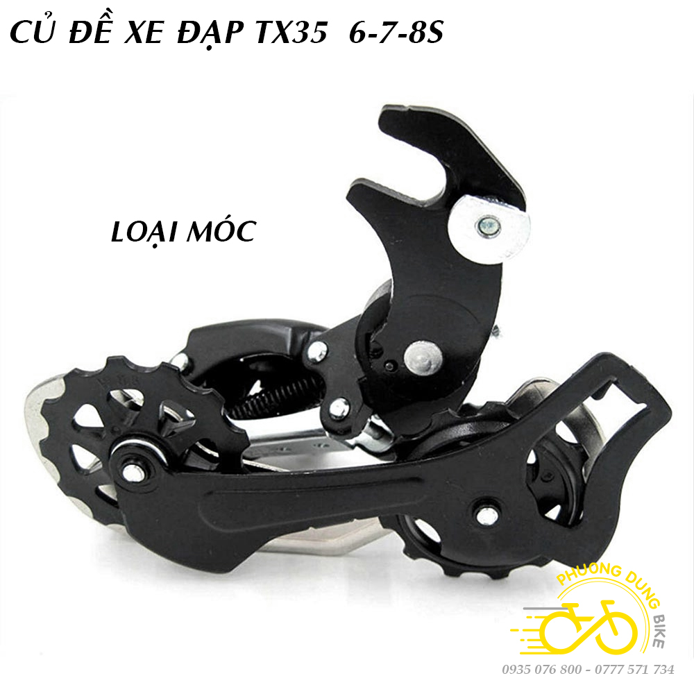 Củ cùi đề sau xe đạp RD TX35 6 7 8 Speed