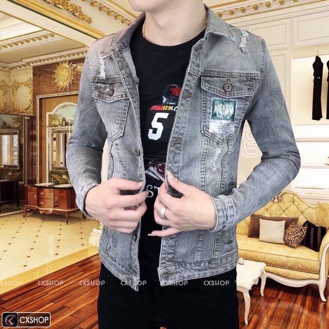 [HCM]Áo Khoát Jeans Nam Cao Cấp