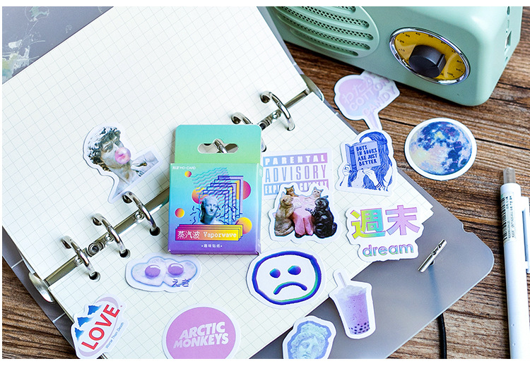 [HCM]Hộp 46 sticker Life Style trang trí planner scrapbook