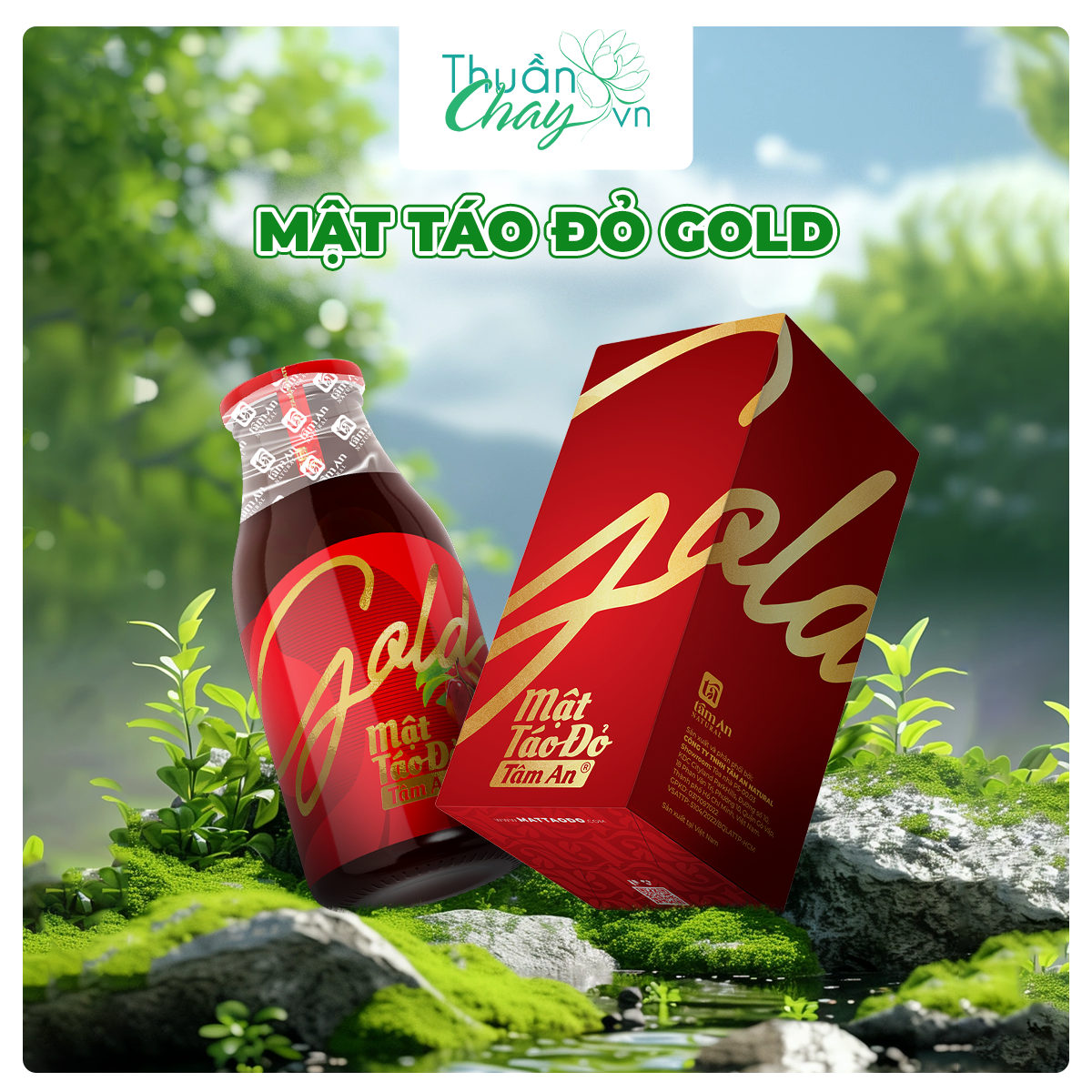 MẬT TÁO ĐỎ TÂM AN NHÂN SÂM GOLD 250ml