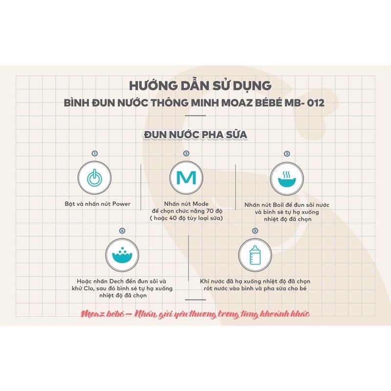 Bình đun nước đa năng moaz bébé mb-002