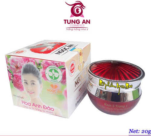 Kem trắng da chống lão hóa da ngừa nám giữ ẩm se khít lỗ chân lông 5 trong 1 NGỌC ÂN - Mỹ phẩm Ngọc Ân (20g)