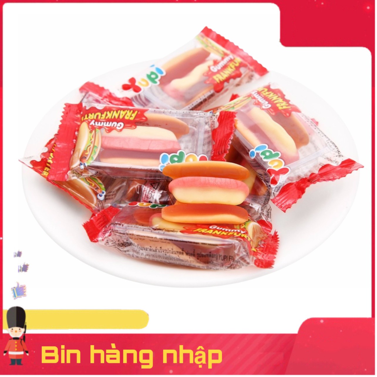 1 Gói Kẹo Dẻo Yupi Hamburger