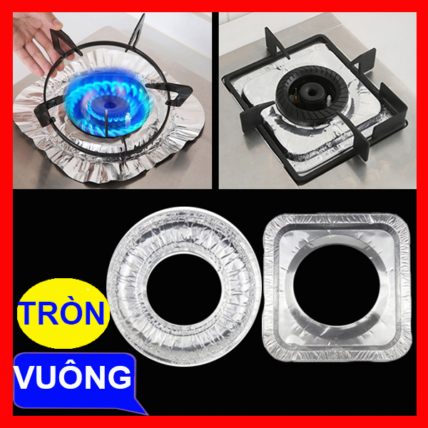 [HCM]Combo 10 Tấm Giấy Bạc Lót Bếp Ga Chắn Dầu Mỡ