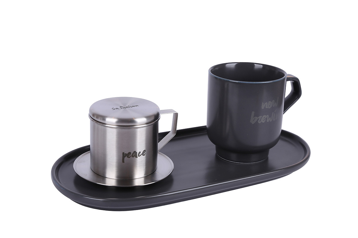 Bộ 2 cốc sứ Sa Maison Mordern&Vintage 9cm