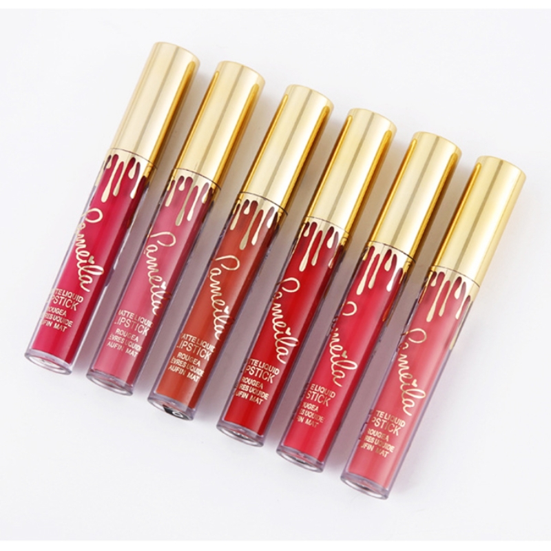 [lameila] Son kem lì Lameila Matte Liquid Lipstick lên môi mềm mịn