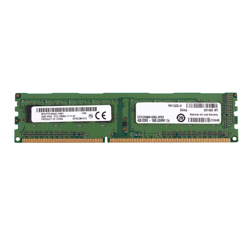 Ram PC DDR3 - 4GB  Bus 1333/ 1600  Không kén main