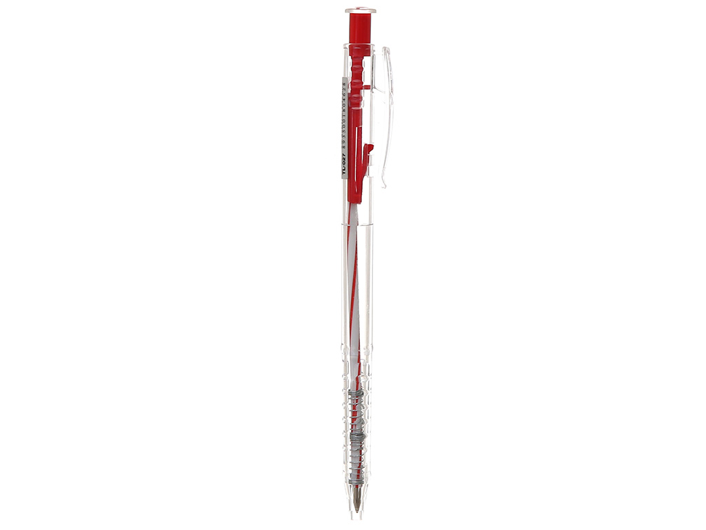 Bút bi thiên long hộp 20 bút bi tl-027 ngòi 0,5mm 4 màu mực xanh/đỏ/đen/tím