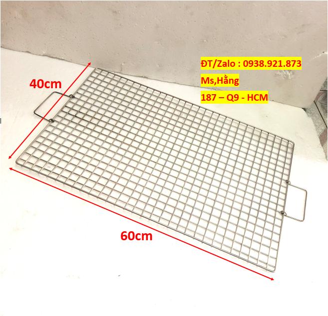 Vỉ Nướng Inox Loại Dày Kích Thước 40x60cm