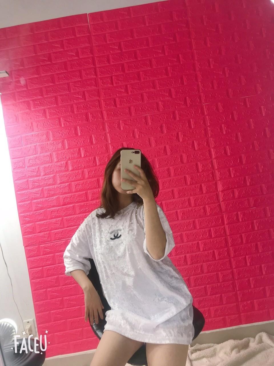 [HCM]ÁO THUN NHUNG POM RỘNG GIẤU QUẦN