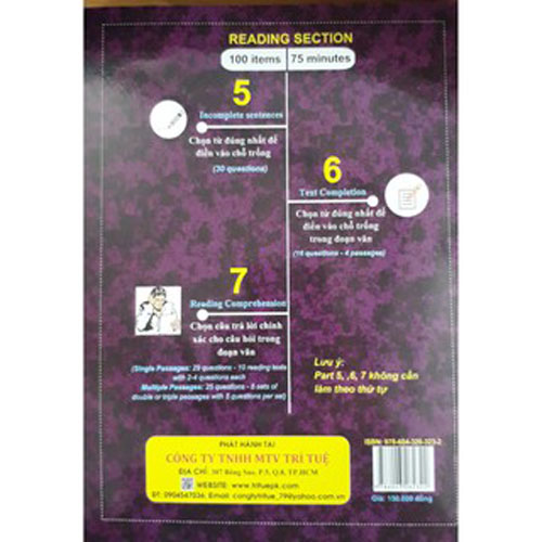 Sách - New TOEIC RC - 5 Actual Tests