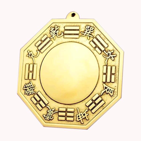 gương bát quái 21cm chất liệu đồng