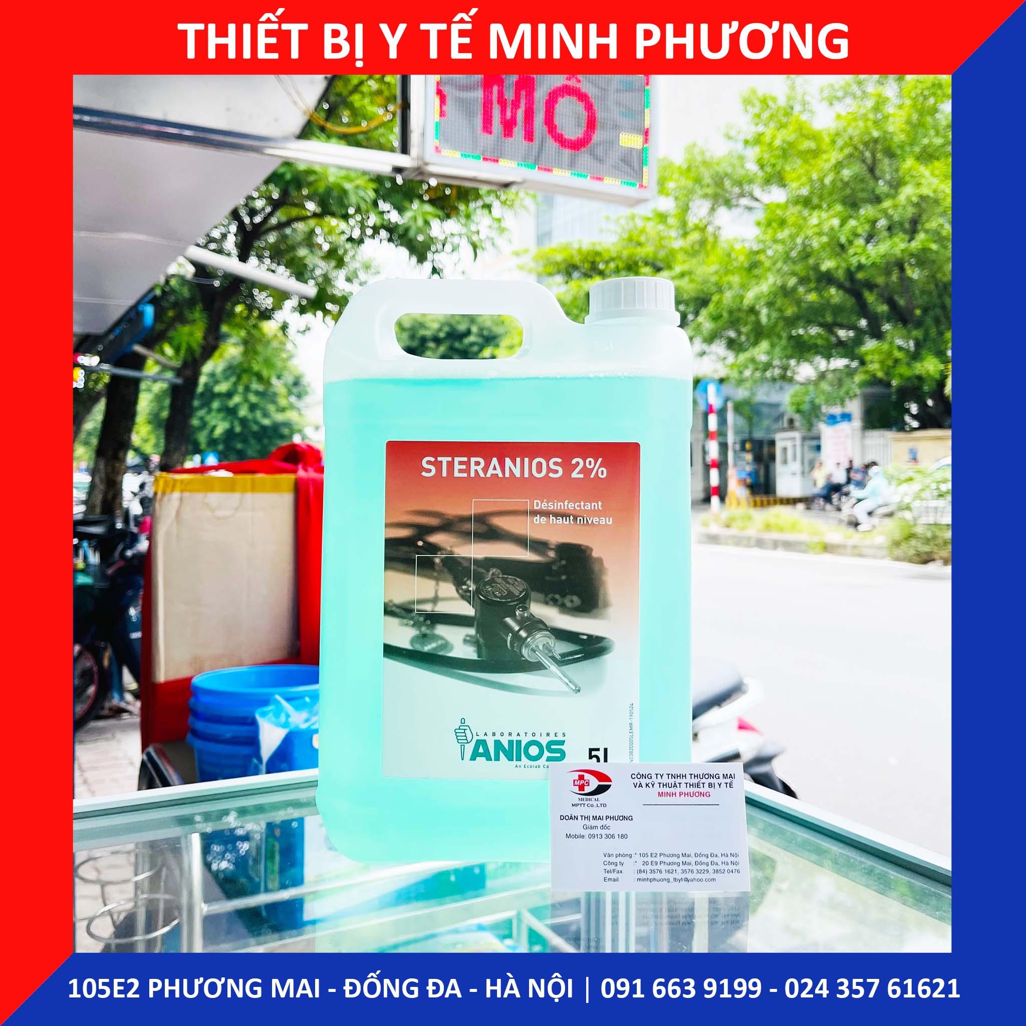 Dung dịch ngâm rửa dụng cụ Steranios 2%