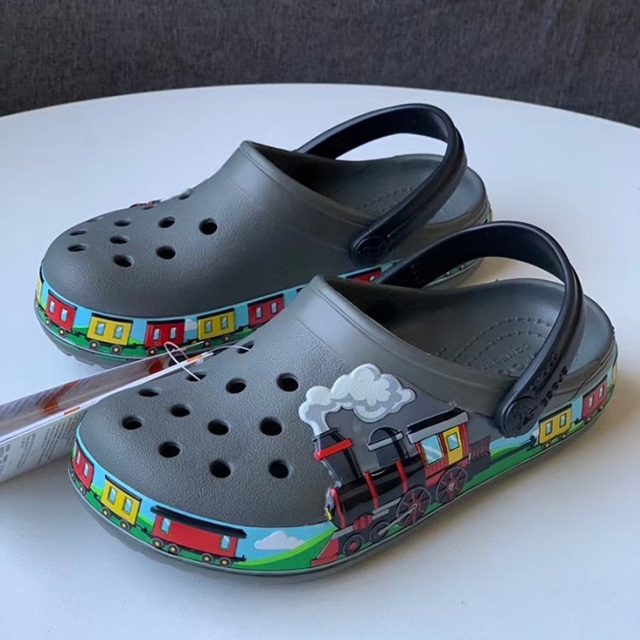 Sục BAND CROCS in hình tàu hỏa 3D