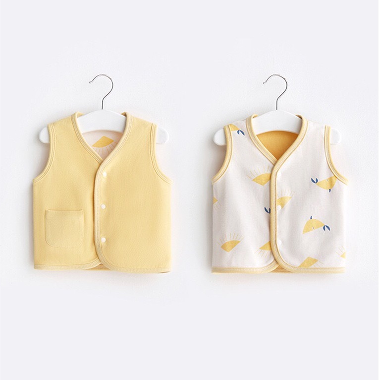 Áo gile cotton 2 mặt cho bé hàng quảng châu cao cấp
