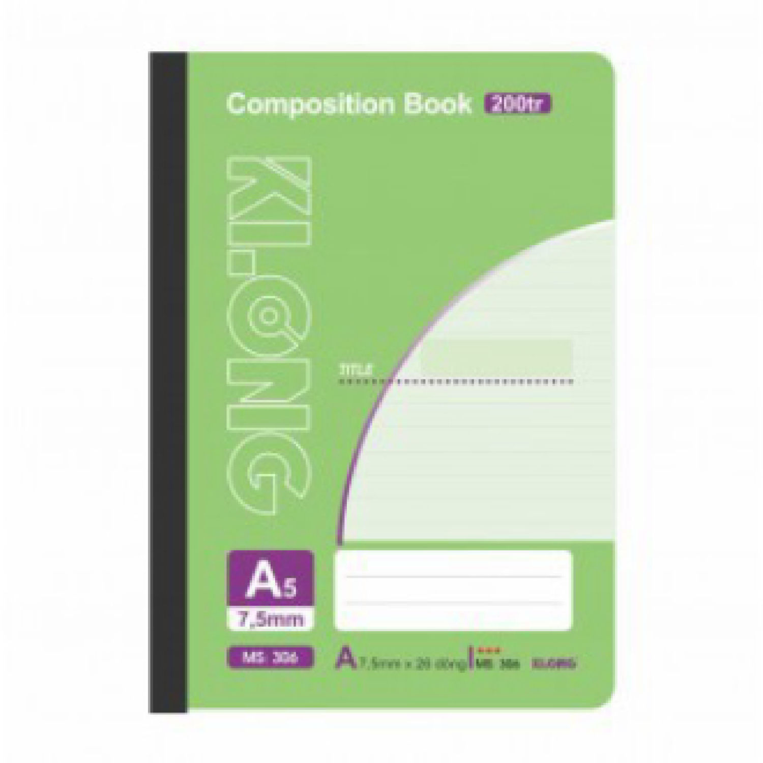Sổ may KLONG 360tr B5 composition book; MS: 336