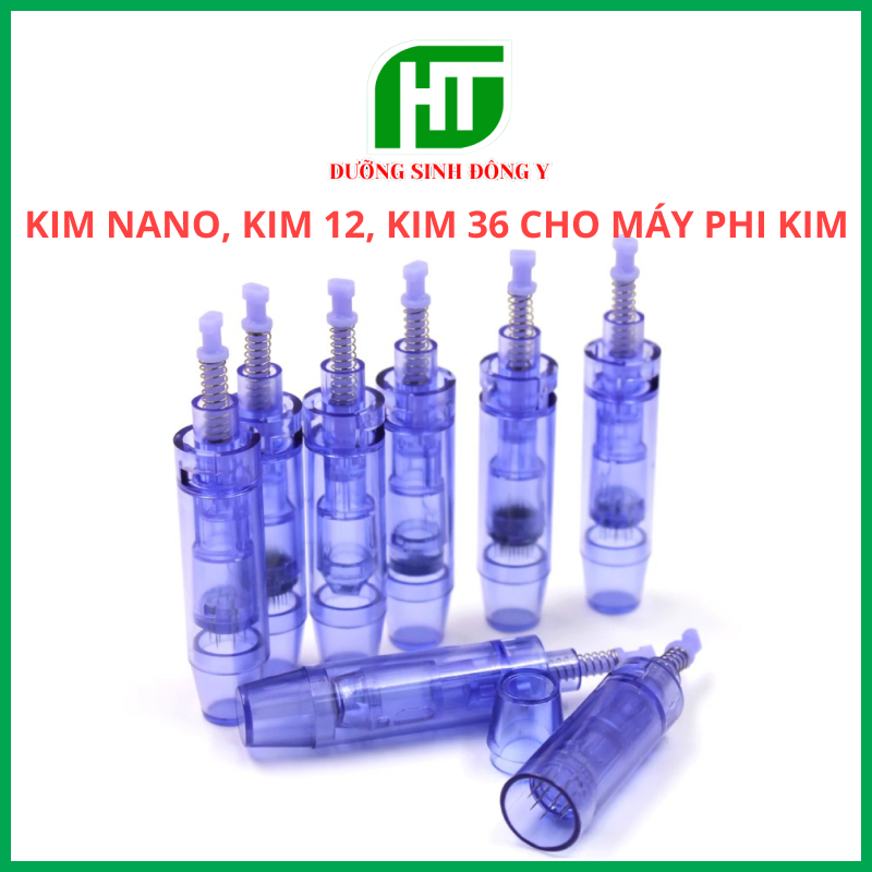 Combo 5 Đầu Kim Nano, Kim 12, Kim 36 cho Máy Phi Kim, Máy Lăn Kim Dr Pen Dr Pen