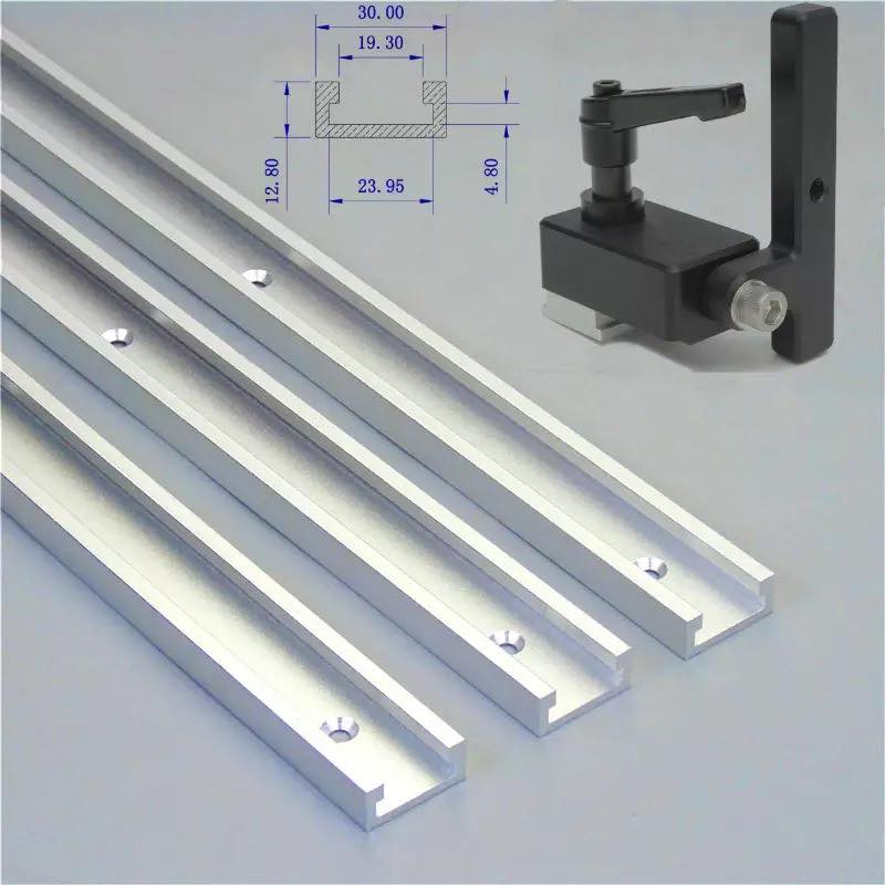 Cữ khóa chặn gỗ cho thanh ray trượt bàn cưa