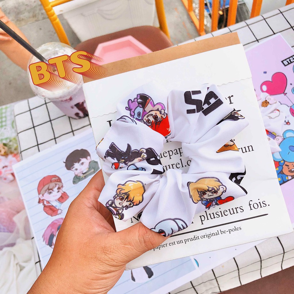Scrunchies BT21 cột tóc KPOP