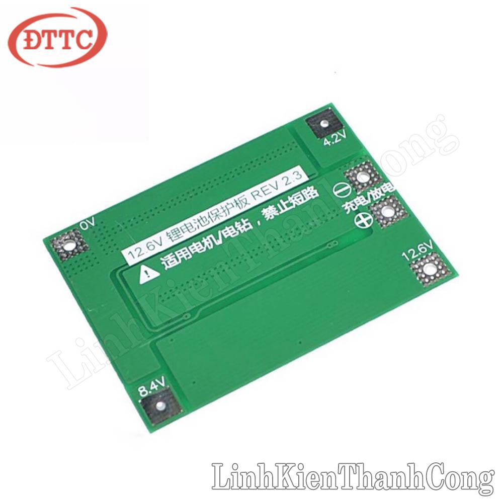 Mạch Bảo Vệ Pin BMS 3S 40A - Hệ 3 Cell Nối Tiếp