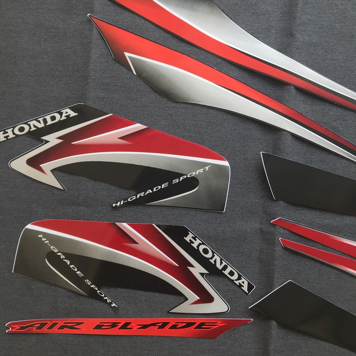 [HCM][DECAL] BỘ TEM DÁN XE AIRBLADE THÁI FI ĐỜI 2009 ĐẲNG CẤP (MÀU ĐỎ)