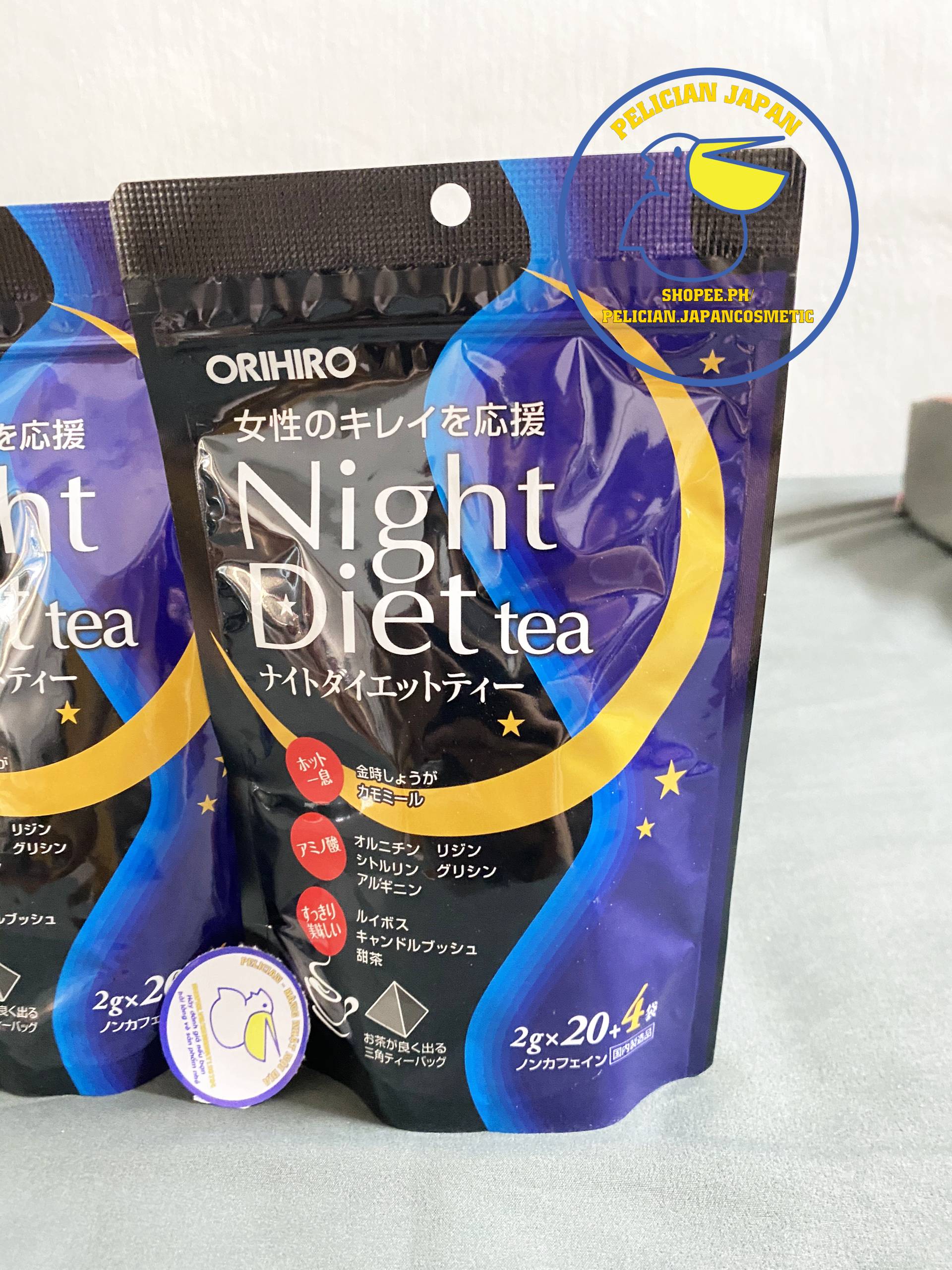 [HCM]TRÀ GIẢM CÂN ORIHIRO NIGHT DIET TEA  24 GÓI