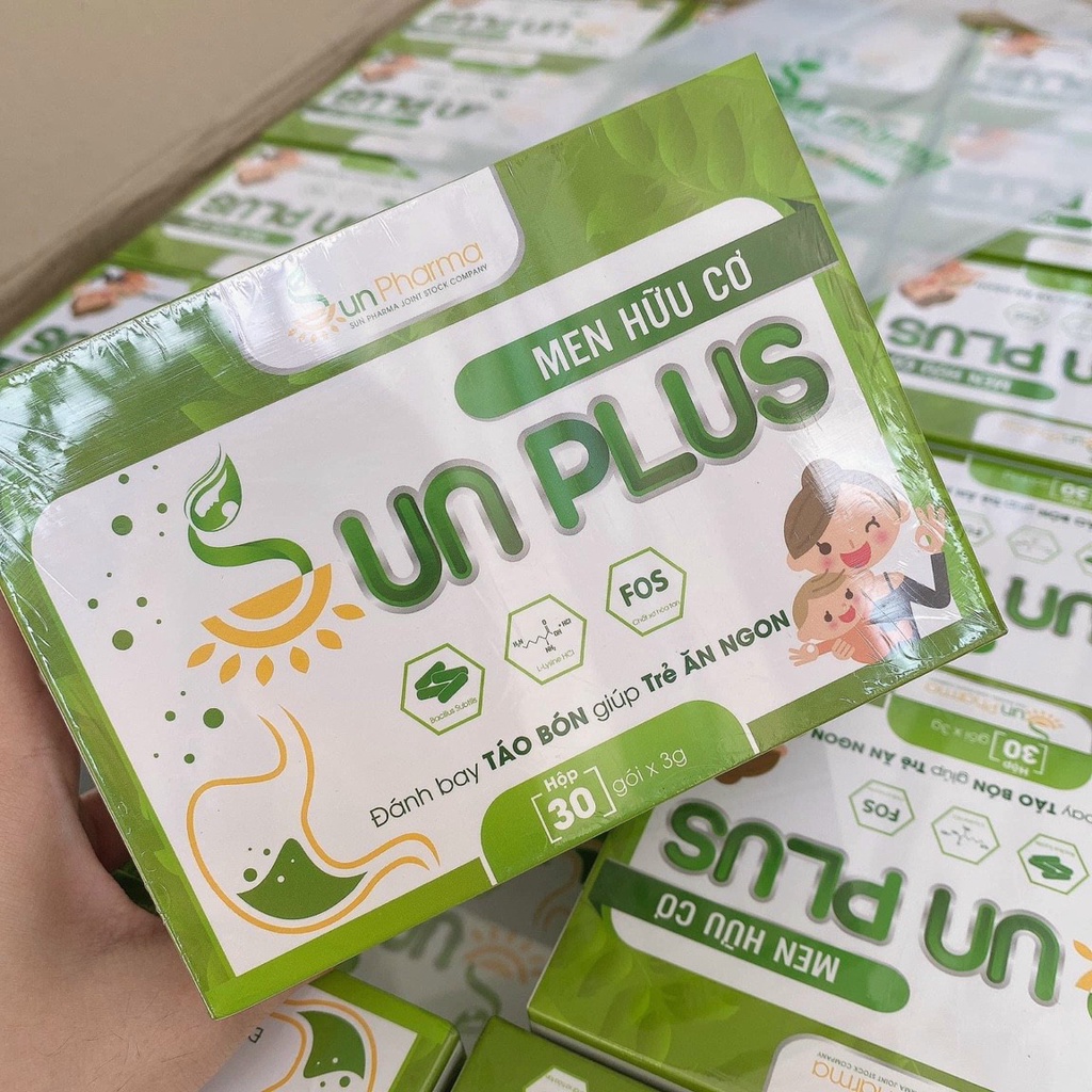 Men hữu cơ Sunplus + Sữa non Sunplus (men sống hữu cơ Sun plus)