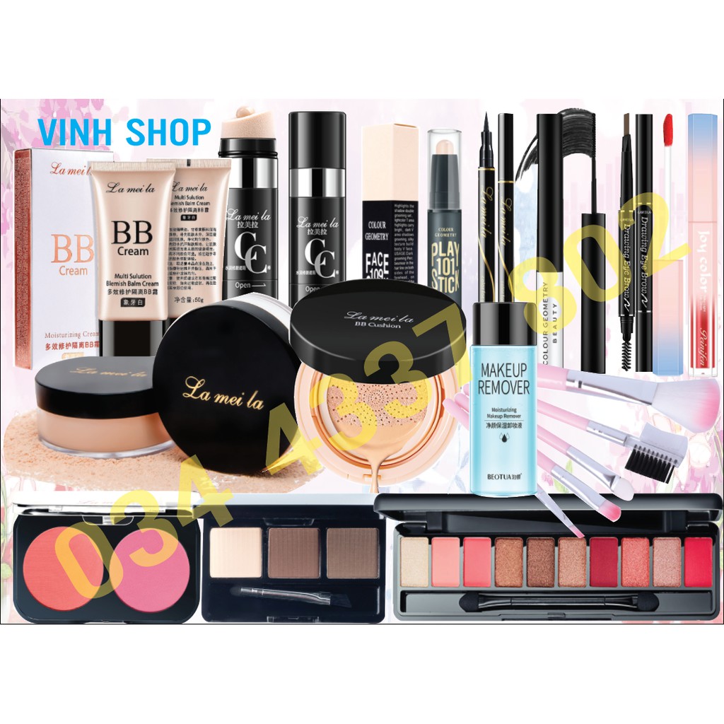 Combo trang điểm 14 món cơ bản