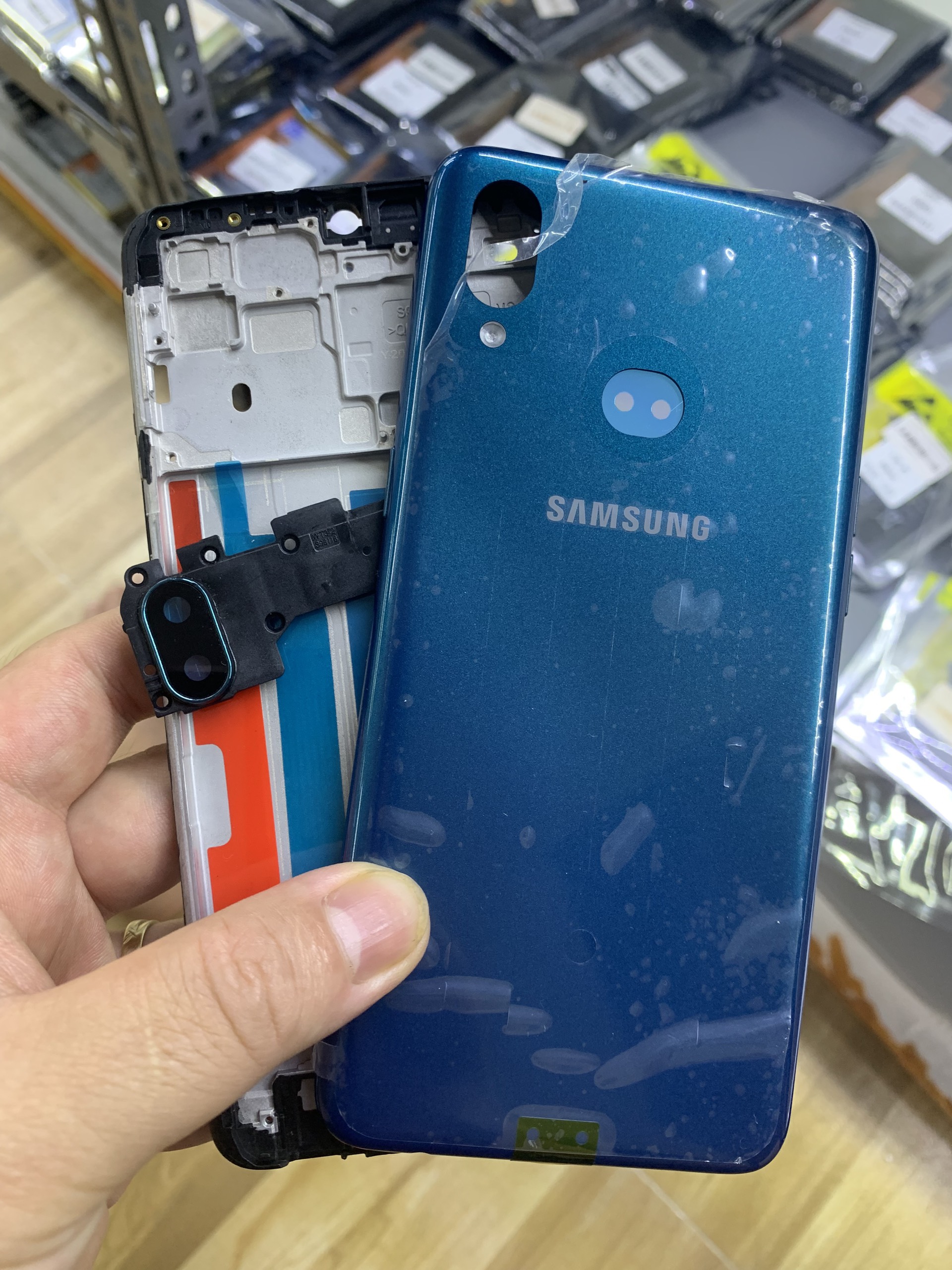 Bộ xương vỏ samsung A10S zin