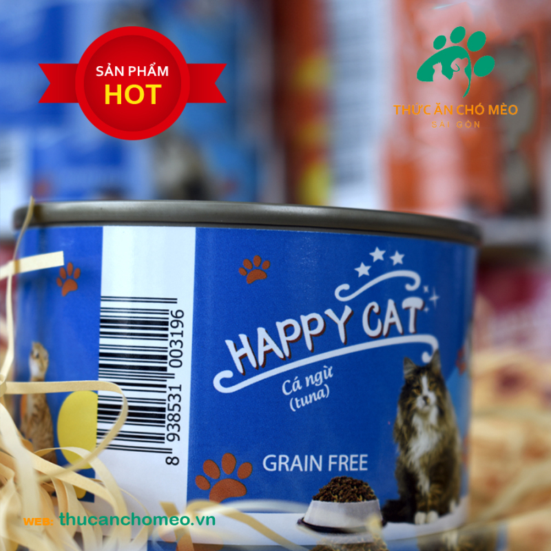 Pate Happy Cat Vị Cá Ngừ – 160g