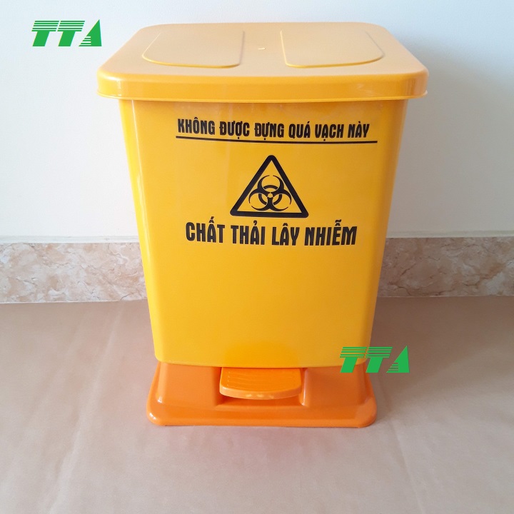 Thùng rác nhựa đạp chân dùng cho y tế