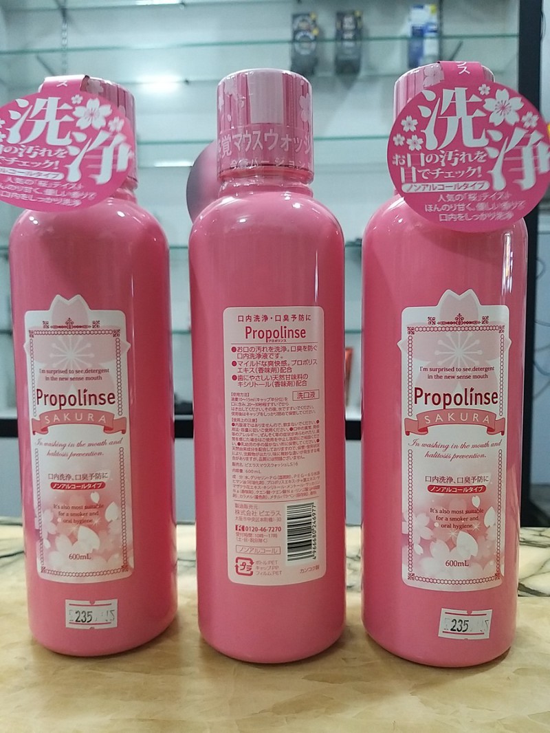 [HCM]Nước súc miệng propolinse Refresh Nhật Bản 600ml