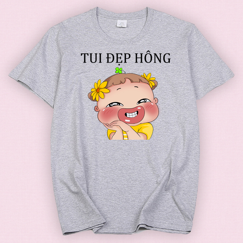 ÁO THUN IN HÌNH QUỲNH AKA " TUI ĐẸP HÔNG " , CHẤT VẢI MỀM MỊN THOÁNG MÁT - ALV71 - LAVIESHOP