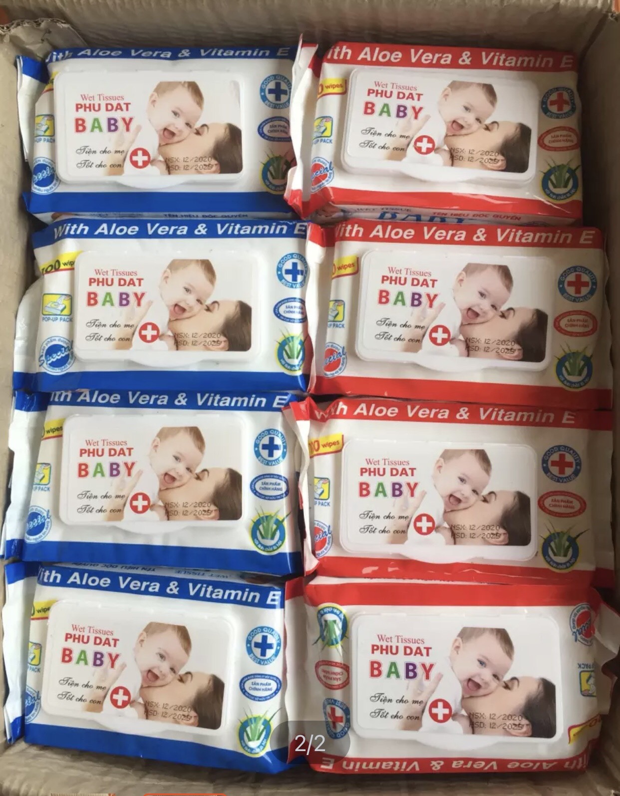 KHĂN ƯỚT / GIẤY ƯỚT BABY PHÚ ĐẠT 100 tờ (1 gói)