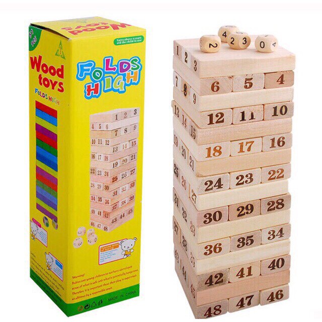 Rút Gỗ Số - Rút Gỗ Màu 48 Thanh Cỡ To