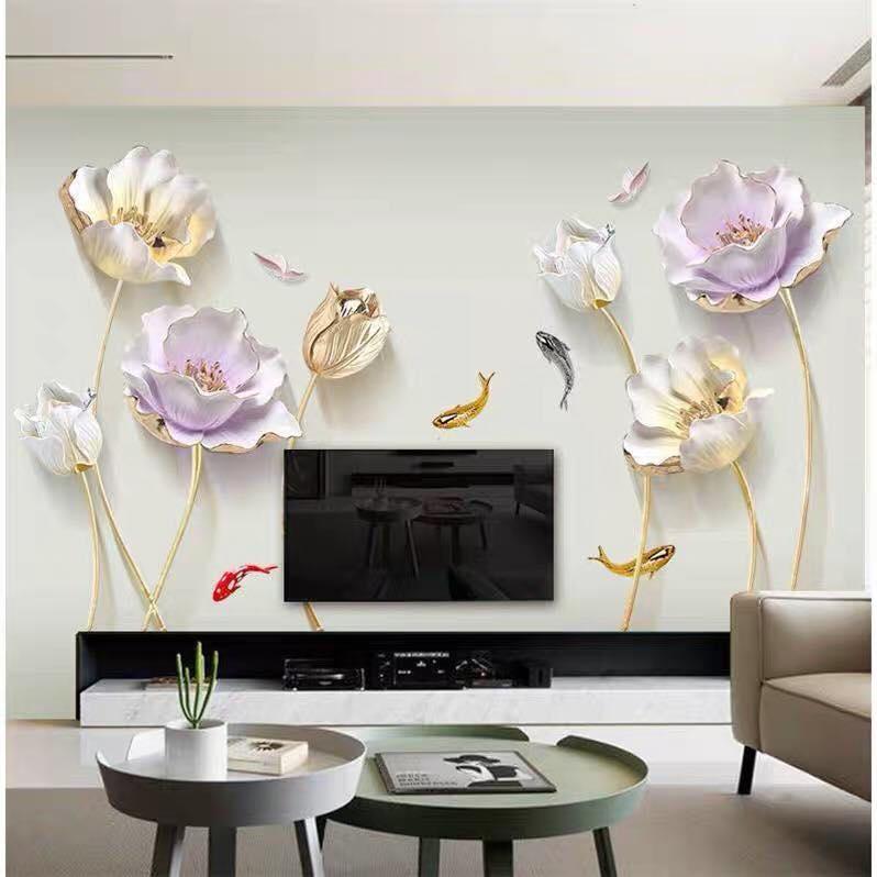 Decal dán tường Hoa sứ trắng- H20-flowerdecal-Scenedecal