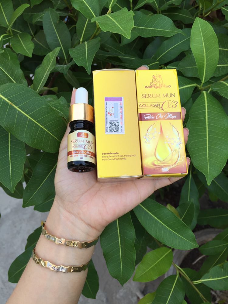 [Ảnh thật] SERUM MỤN COLLAGEN X3 CHÍNH HÃNG
