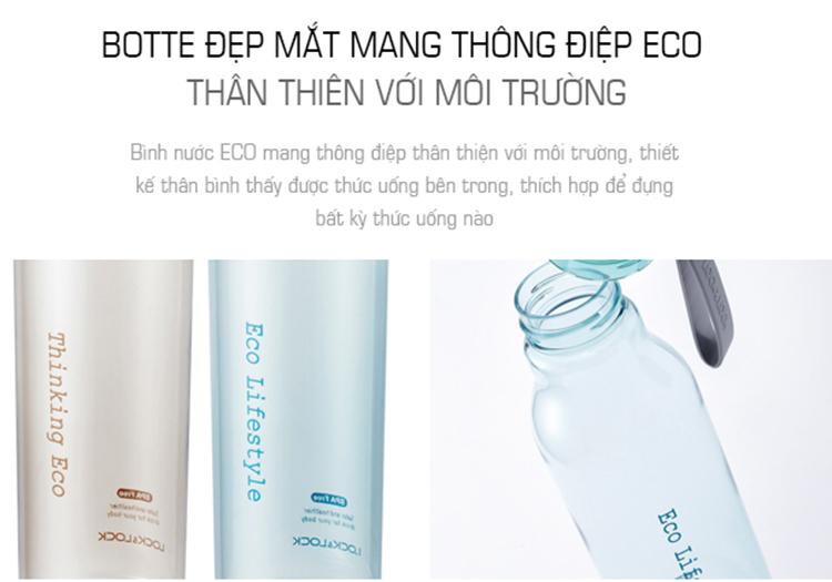 Bình nước Lock&Lock Eco Bottle nhựa Tritan 550ml ABF644