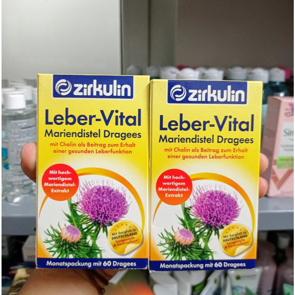 Viên uống Bổ Gan Zirkulin Leber Vital Mariendistel Dragees, 60 viên ĐỨC
