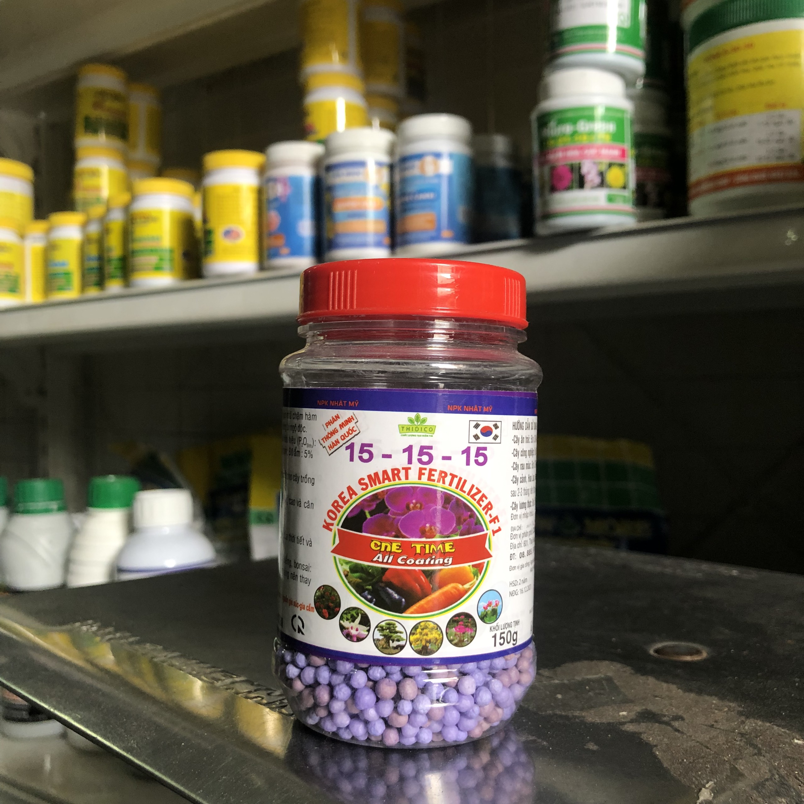 Phân tan chậm thông minh hàn quốc 15-15-15- 150g