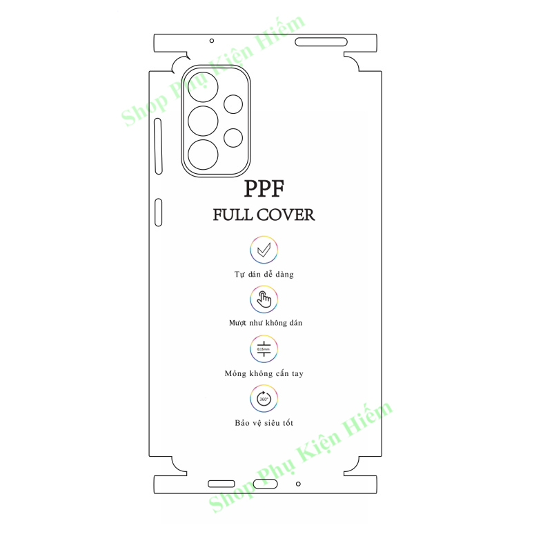 Dán PPF full viền Samsung A73 5G - Tặng dán camera