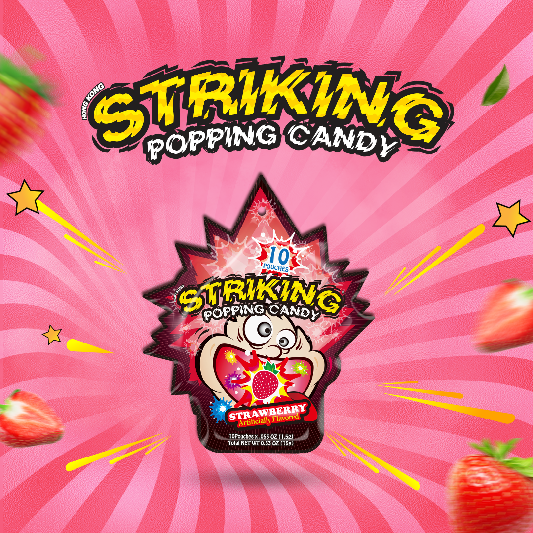 Striking Popping Candy  Strawberry