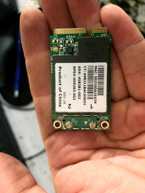 Card wifi laptop hp cq40