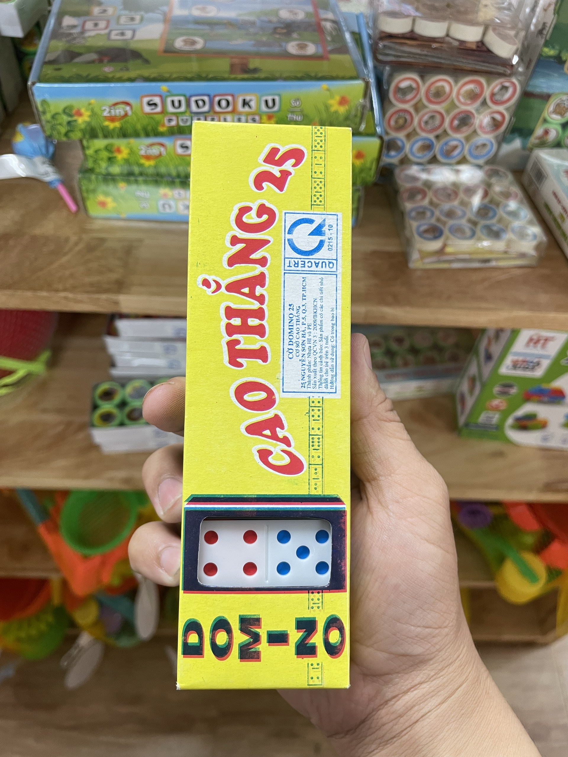 Cờ domino cao thắng 25 - hộp giấy