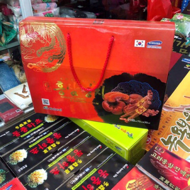 [FREESHIP KHUYẾN MẠI CHÍNH HÃNG] NƯỚC HỒNG SÂM LINH CHI HÀN QUỐC 30 gói