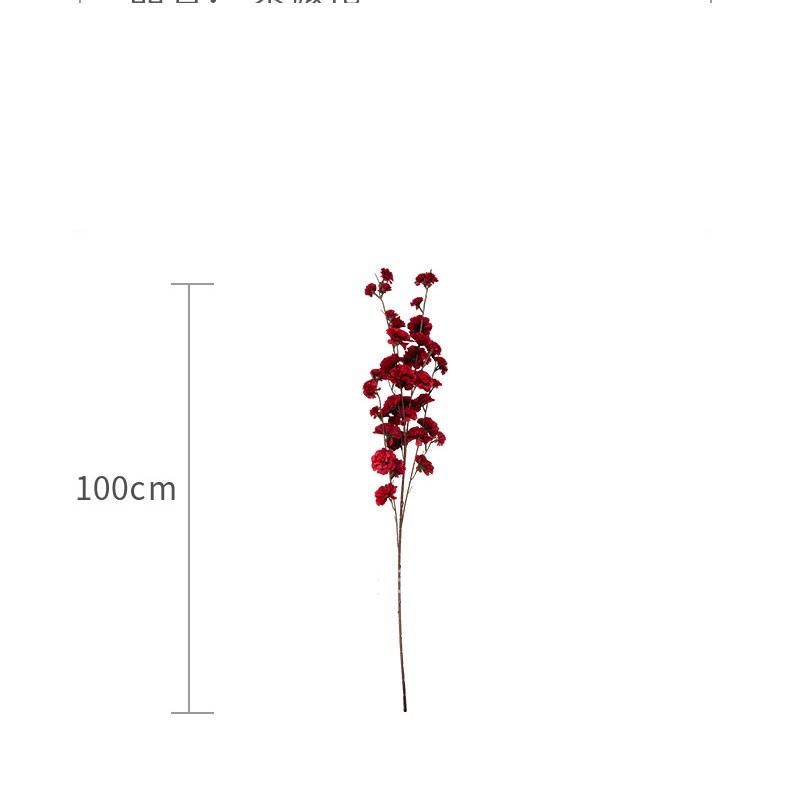 Cành Đào Râu Dài 1m Lụa cao Cấp, Hoa Anh Đào 034