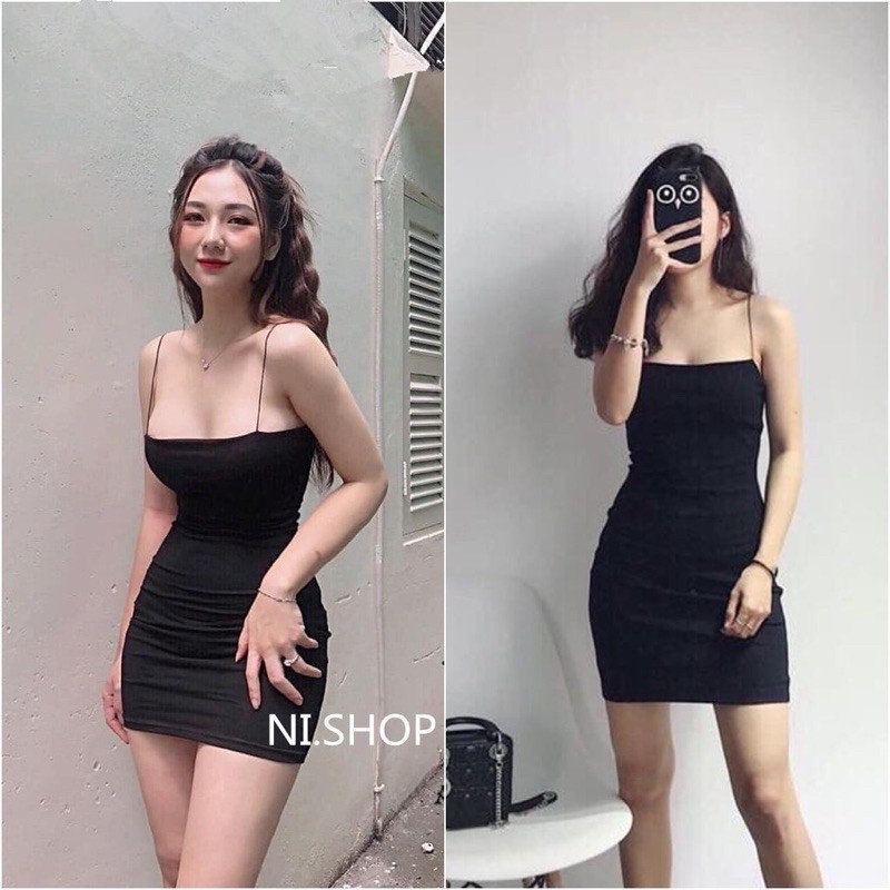 [HCM]Đầm Body Hai Dây Ôm Cực Đẹp 2S
