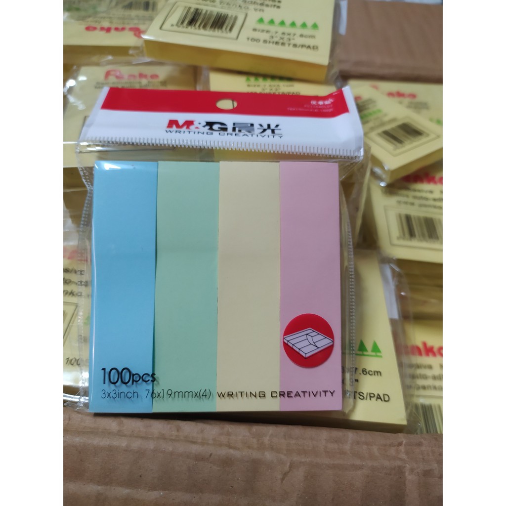 Giấy note -  Giấy nhớ vàng loại đẹp nhiều kích cỡ